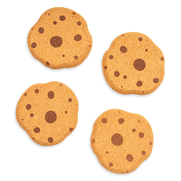 コルク製のクッキー型コースター4枚セット。