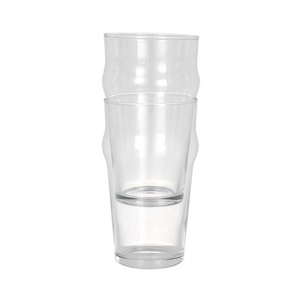 ブリティッシュパブやカジュアルバーで見かける、パイントグラス。