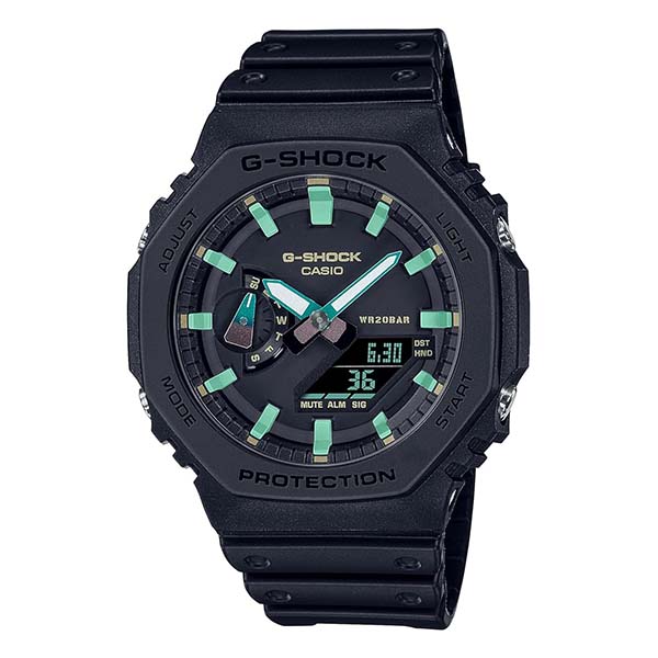 在庫処分大特価！！ G-SHOCK ペアウォッチ / グリーン GA2100 メンズ