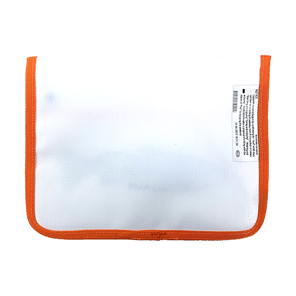 クリア塩ビ素材に川魚のプリント