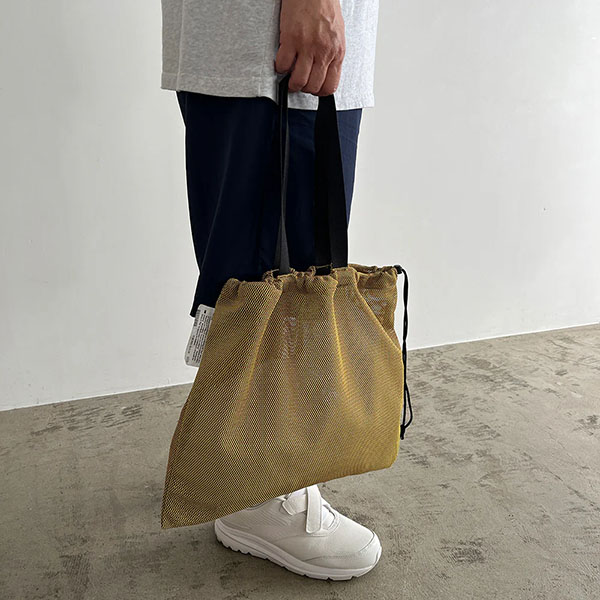 新品【 collection PRIVEE? 】レザー メッシュ トートバッグ