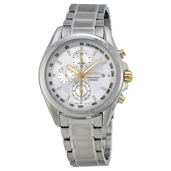 SEIKO セイコー クロノグラフ クオーツ チタン メンズ腕時計