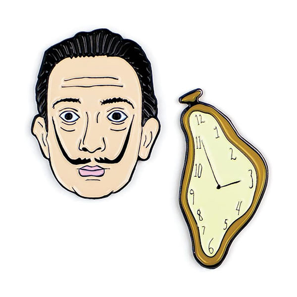 U.P.G. エナメルピン サルバドール・ダリ Salvador Dali Enamel