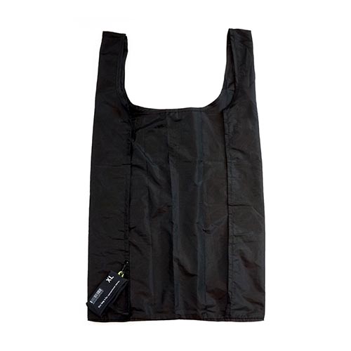 水を弾きやすく軽量なリップストップナイロンを使用したエコバッグ。