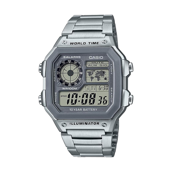 CASIOデジタルメンズ腕時計、海外モデル。