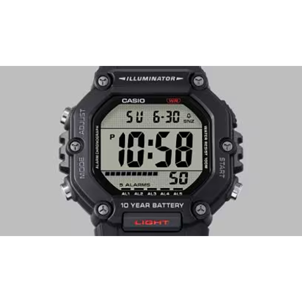 CASIOデジタルメンズ腕時計、海外モデル。