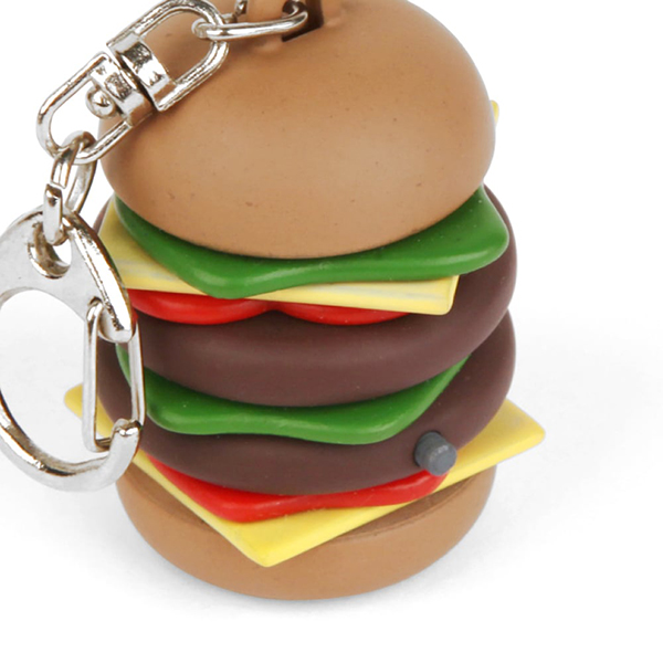 ボタンを押すと満腹そうなゲップの音が鳴る、キーリング。