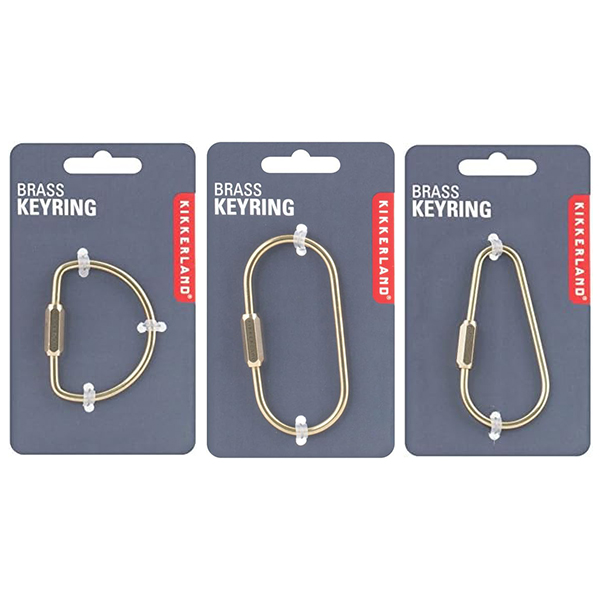 KIKKERLAND ブラス キーリング 3種セット KR91-A