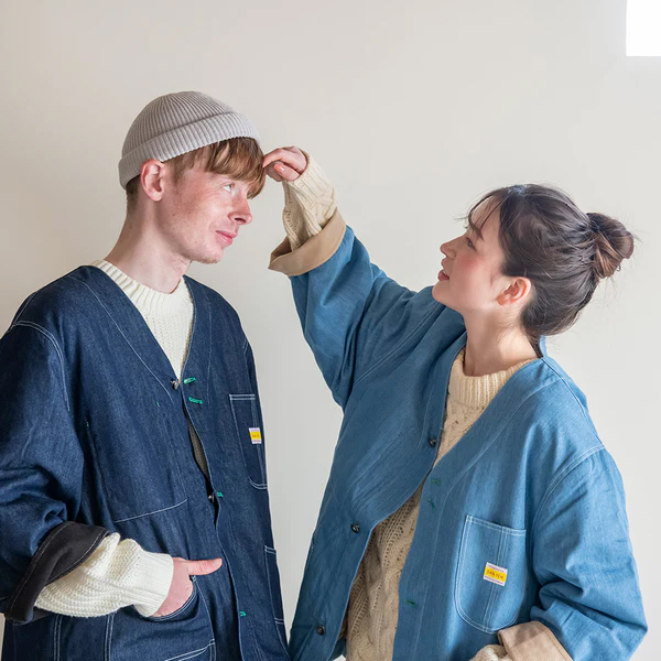 ライトウエイトデニムを使用したはんてん