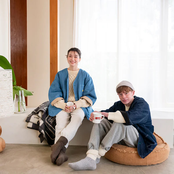 ライトウエイトデニムを使用したはんてん