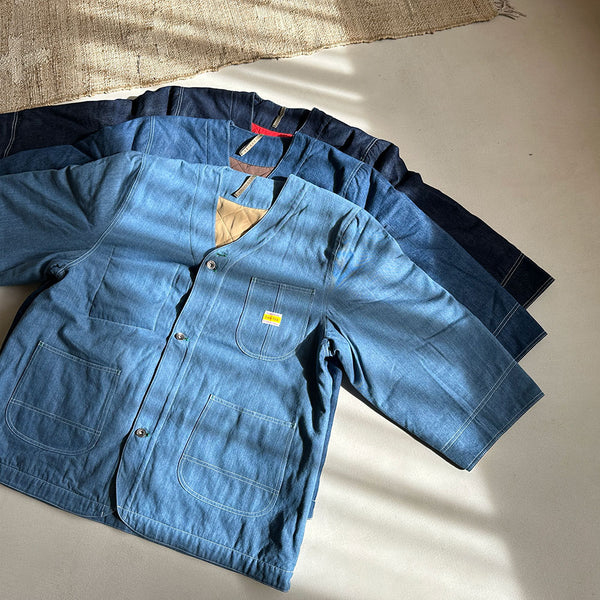 ライトウエイトデニムを使用したはんてん