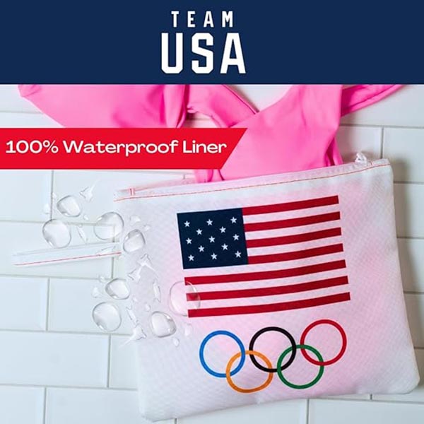 公式ライセンスのチームUSA防水ポーチ。
