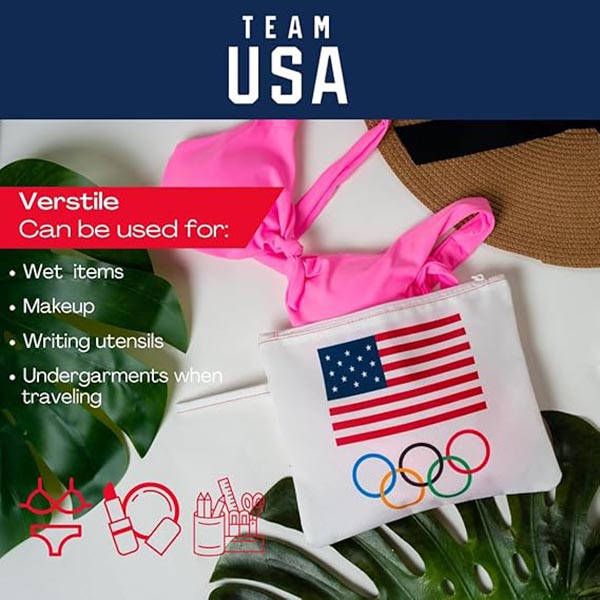 公式ライセンスのチームUSA防水ポーチ。