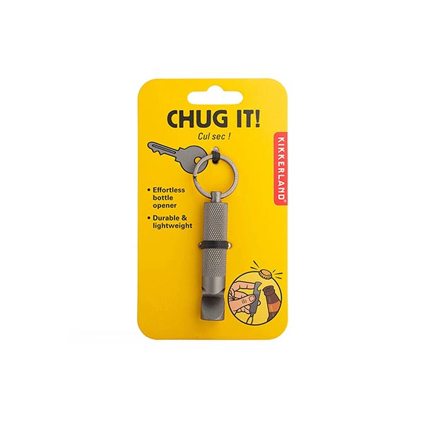 アルミ合金製のコンパクトなボトルオープナー。
