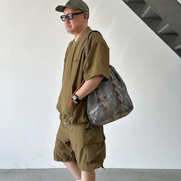 厚手でしなやかな素材感のメッシュ生地