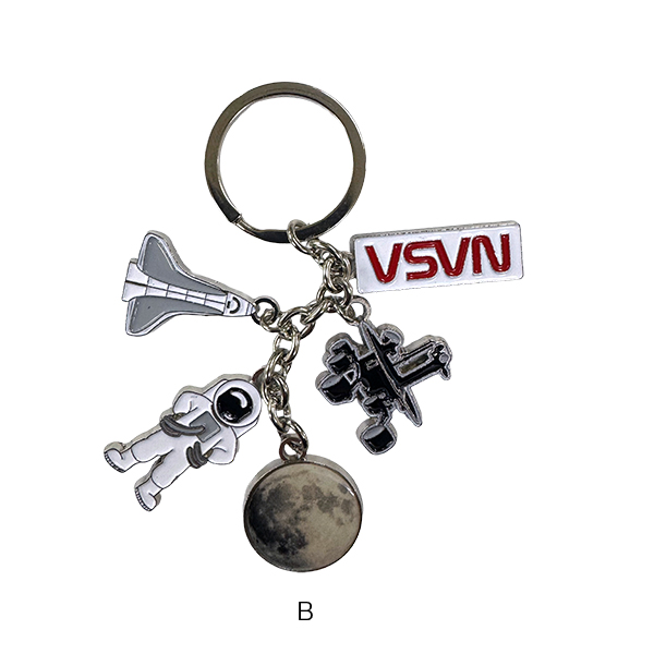 NASAのキーホルダー3種。