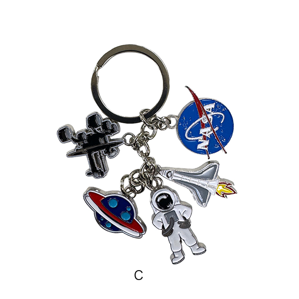 NASAのキーホルダー3種。