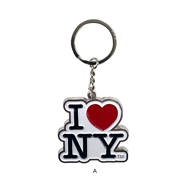 ニューヨークをモチーフとしたキーホルダー。