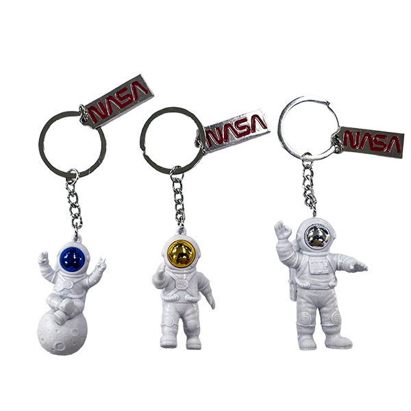 NASA宇宙飛行士のキーホルダー3種。