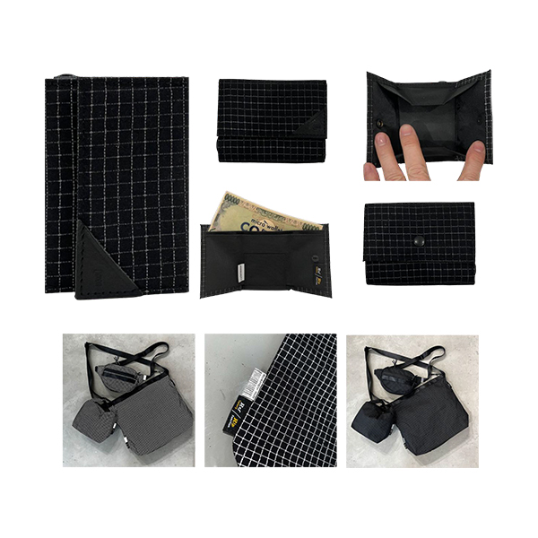 coruri/ コルリはアクティブなオフタイムに必要最小限を機能的に収納する小型財布です。