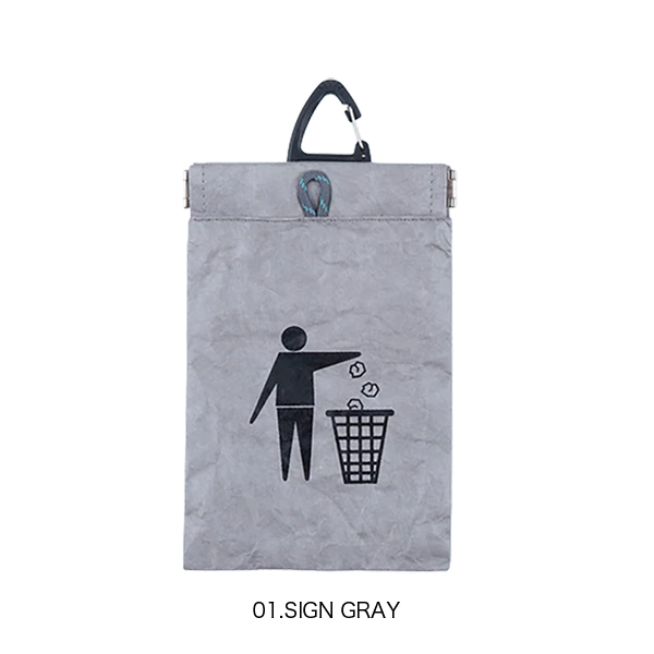 外出先で出てしまうちょっとしたゴミを”ポーイ”っと入れることができる携帯ゴミ箱。