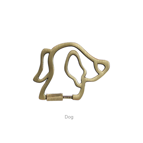 猫や犬の形のラビナキーリング