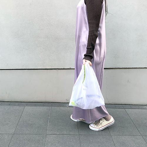 コンパクトになる山手線エコバッグ。