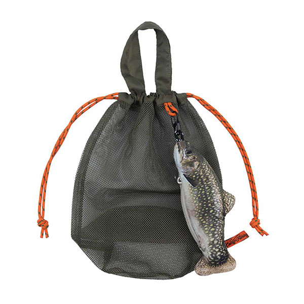 釣った魚を入れておくビクをイメージしたメッシュバッグです。