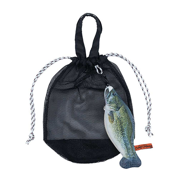 釣った魚を入れておくビクをイメージしたメッシュバッグです。