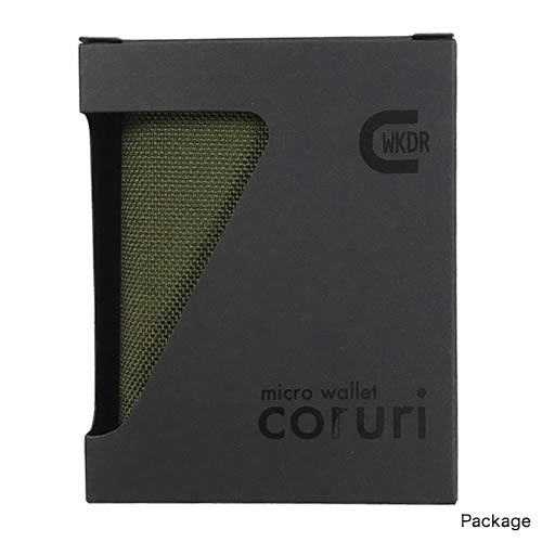 coruri/ コルリはアクティブなオフタイムに必要最小限を機能的に収納する小型財布です。