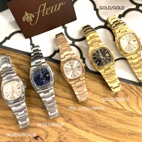 Fleurのメタルバンドウォッチ。