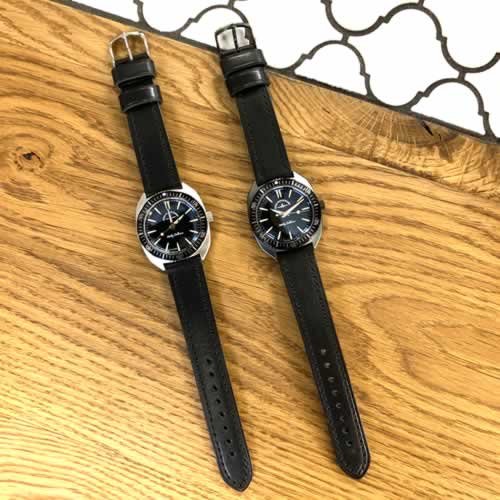 ZENO-WATCH BASEL クオーツビンテージダイバーズ メンズ腕時計 レザーベルト 201-3 BB-L