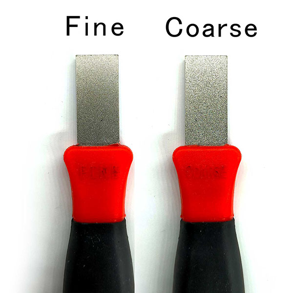 ガーデンハサミのメンテナンスに必須のダイアモンドシャープナー。