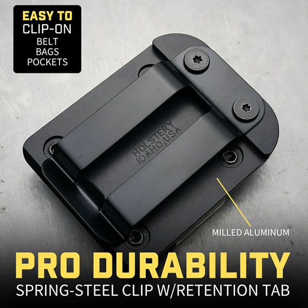 電動ドリル、電動ドライバーなどを素早くホールドするクリップ式ホルダー。