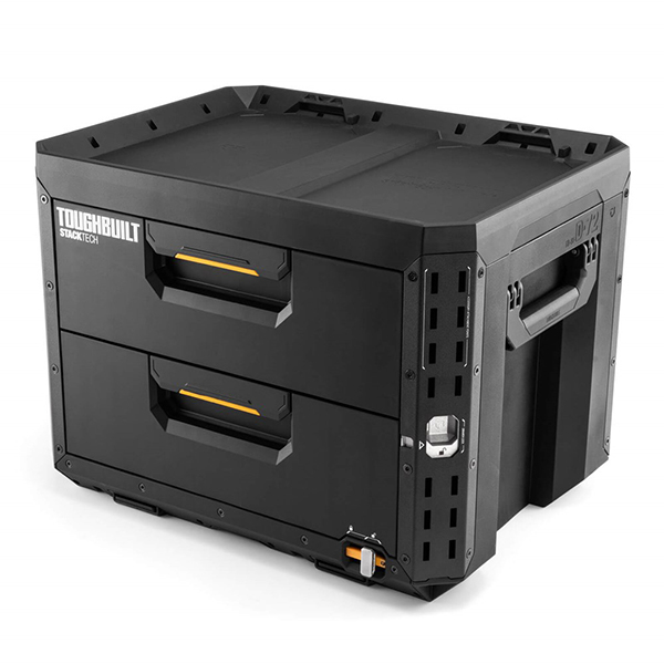 すべての引き出しがサイドレール部でロック。