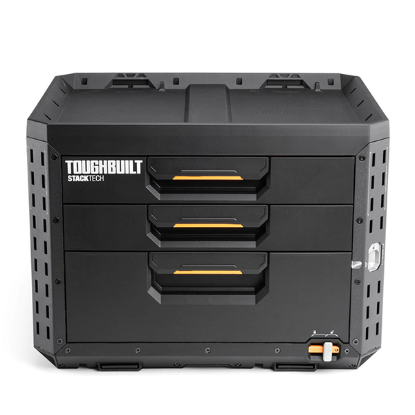 すべての引き出しがサイドレール部でロック。