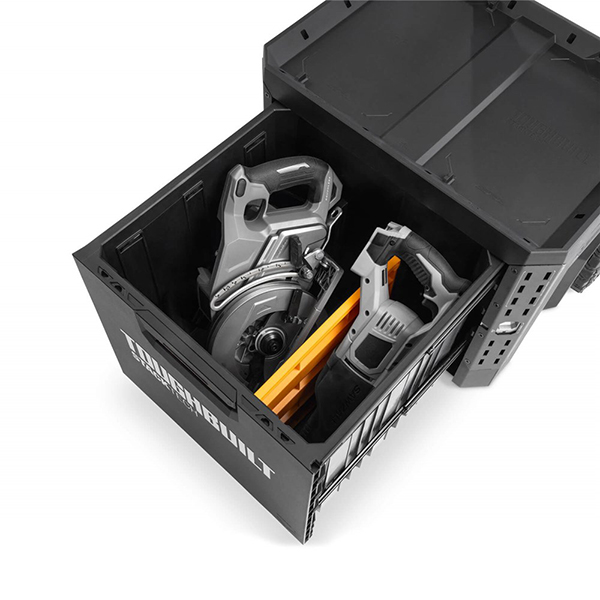TOUGHBUILT STACKTECH タイヤ付き引き出し収納BOX。