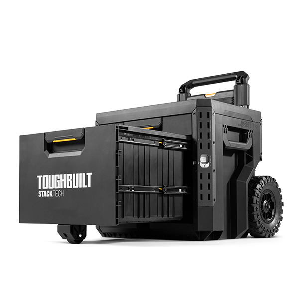 TOUGHBUILT STACKTECH タイヤ付き引き出し収納BOX。