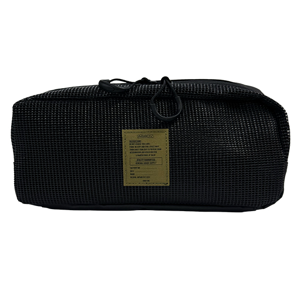 AS2OVアウトドア210Dナイロンポリカシリーズのメッシュポーチ。