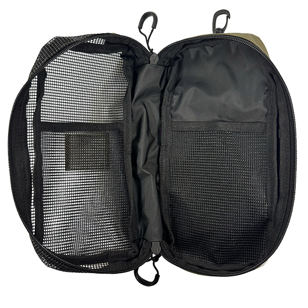 AS2OVアウトドア210Dナイロンポリカシリーズのメッシュポーチ。