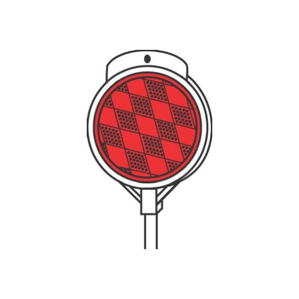 夜間や悪天候でも視認性が高い私道用マーカー。