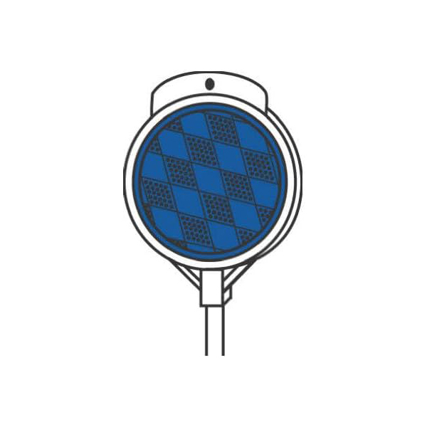 夜間や悪天候でも視認性が高い私道用マーカー。