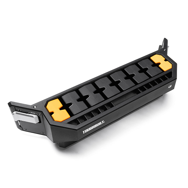 コーナーレールに対応したツールホルダー。