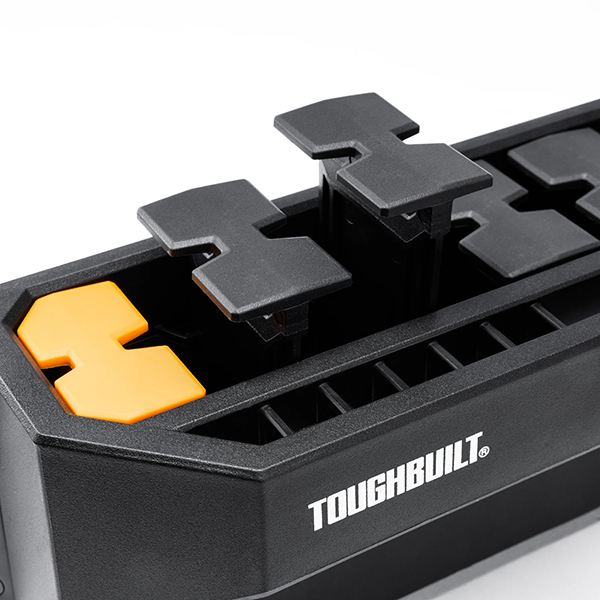 コーナーレールに対応したツールホルダー。