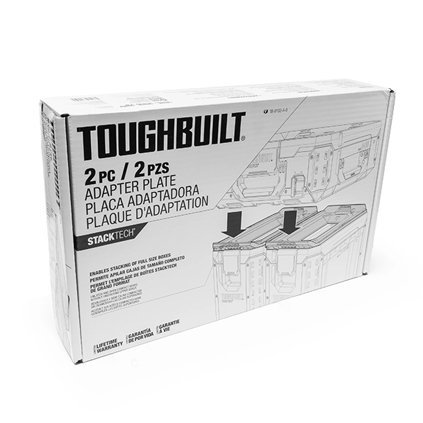 ハーフサイズの上にフルサイズモデルのスタッキングを可能にするアダプター。