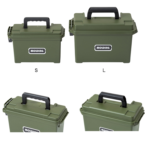 ミリタリーなどで弾薬(AMMO)入れとして使用する為のBOXをプラスチックを使い再現したツールボックス。