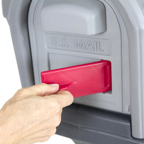 耐久性のある組立式プラスチック製メールボックス。