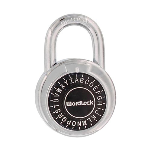 あらかじめ設定された3文字のパスワードで信頼性の高い南京錠。