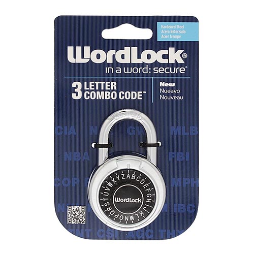 あらかじめ設定された3文字のパスワードで信頼性の高い南京錠。