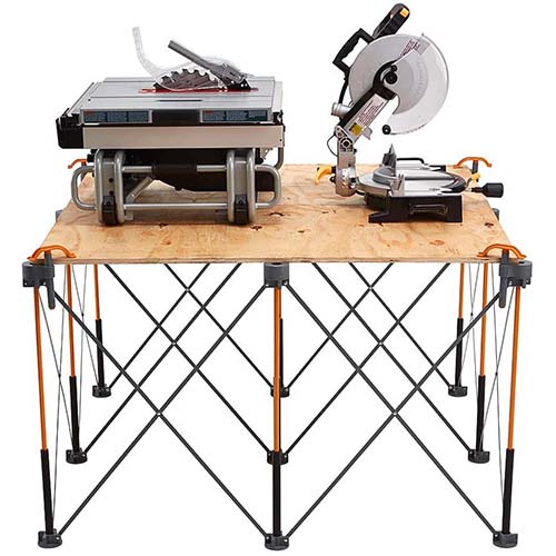 素早くセットアップ可能なスチール製ワークスタンド